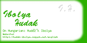 ibolya hudak business card